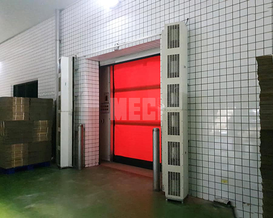 Quạt cắt gió ACI lắp đứng theo chiều cao cửa